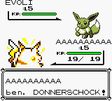 Pokemon - Gelbe Edition (Germany) In game screenshot